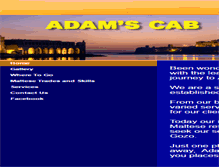 Tablet Screenshot of adamscab.com